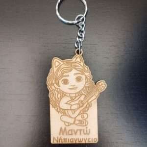 wooden custom keychain