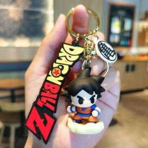 a key chain with a cartoon character on it