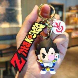 a key chain with a cartoon character on it