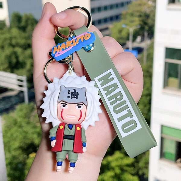 a key chain with a cartoon character on it