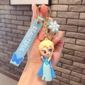 a key chain with a cartoon character on it