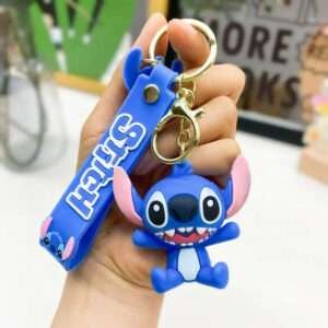 a key chain with a cartoon character on it