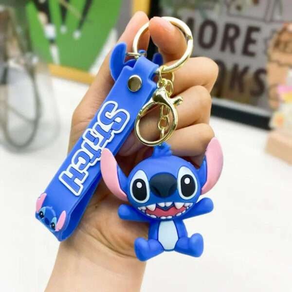 a key chain with a cartoon character on it