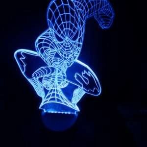 spiderman 3d acrylic light