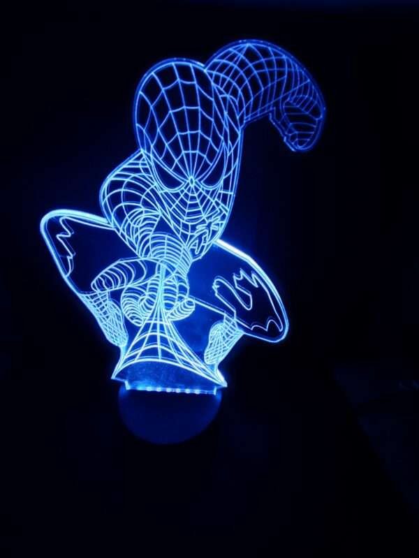 spiderman 3d acrylic light