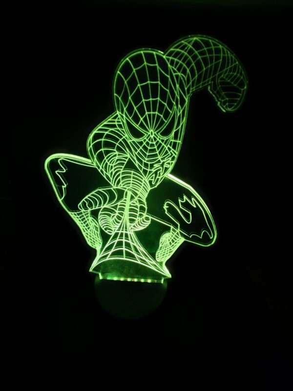 spiderman 3d acrylic light