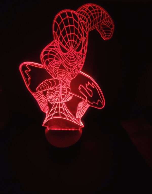 spiderman 3d acrylic light