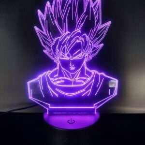 acrylic goku light with base