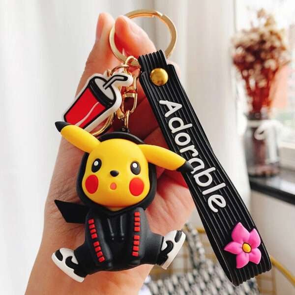 a key chain with a cartoon character on it