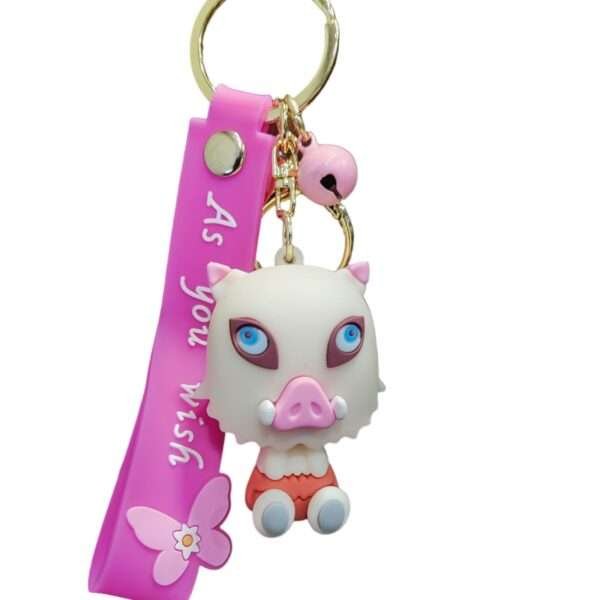 a key chain with a cartoon character on it