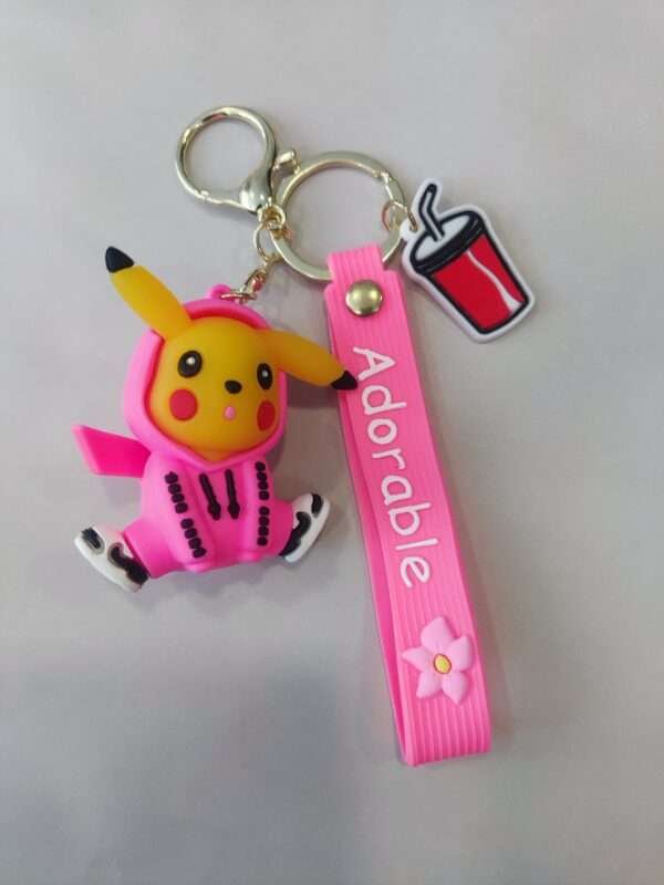 a key chain with a cartoon character on it