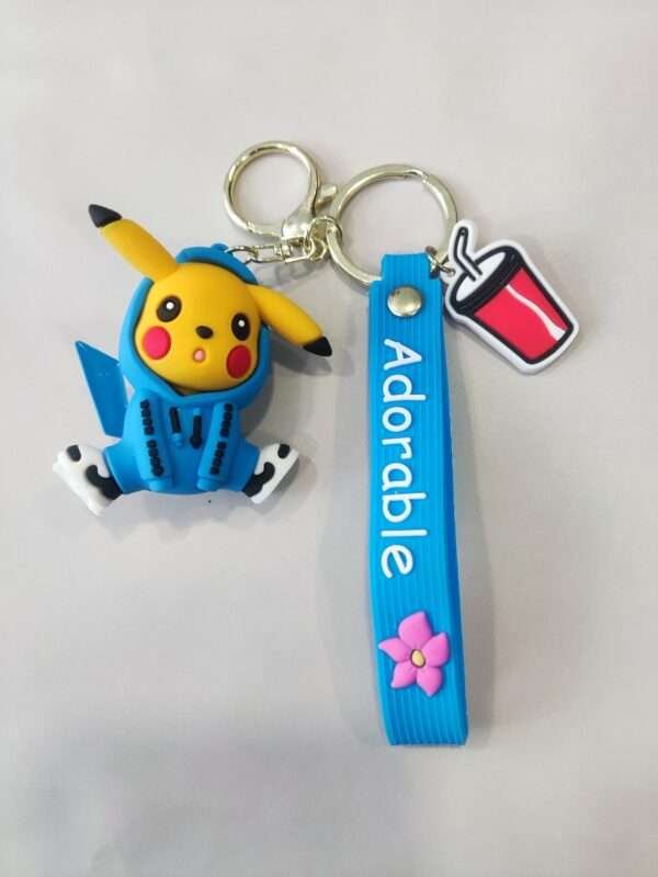 a key chain with a cartoon character on it