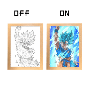 Κορνίζα Φωτιστικό Goku Blue