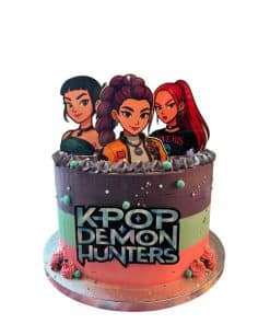 Cake topper k-pop Demon Hunters Huntrix Διακοσμητικό Τούρτας